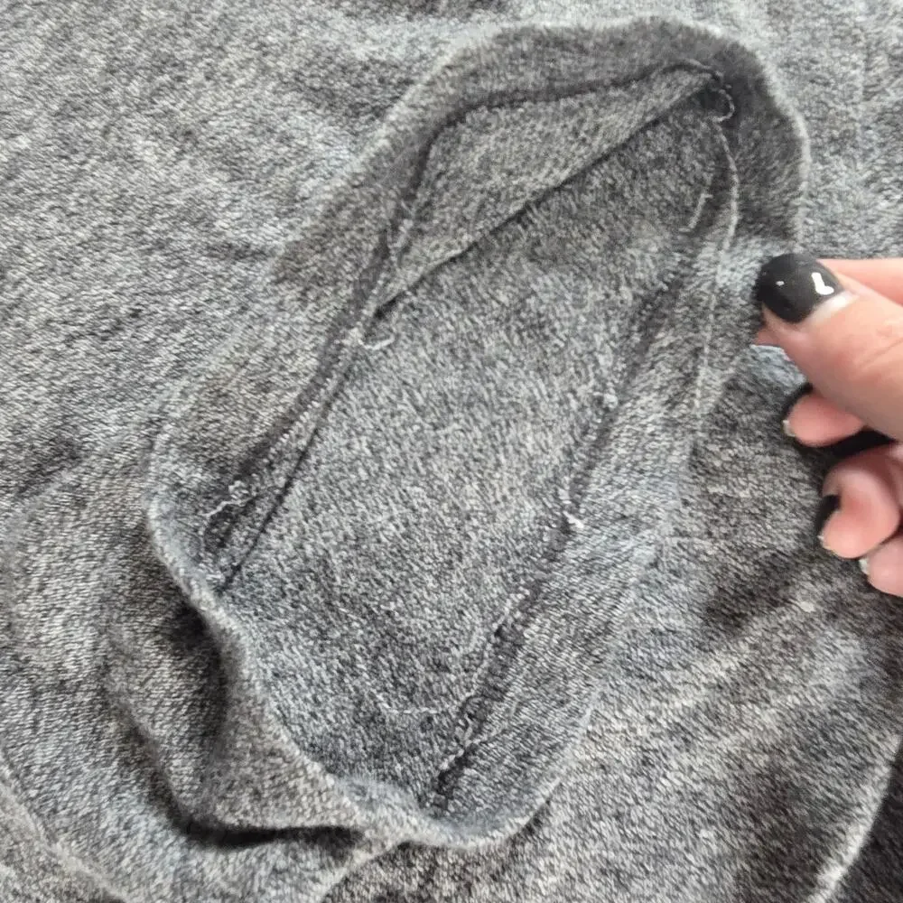 J. Crew Cashmere Blend Tee Men's Short Sleeve T-Shirt Gray Soft Knit #AU699
